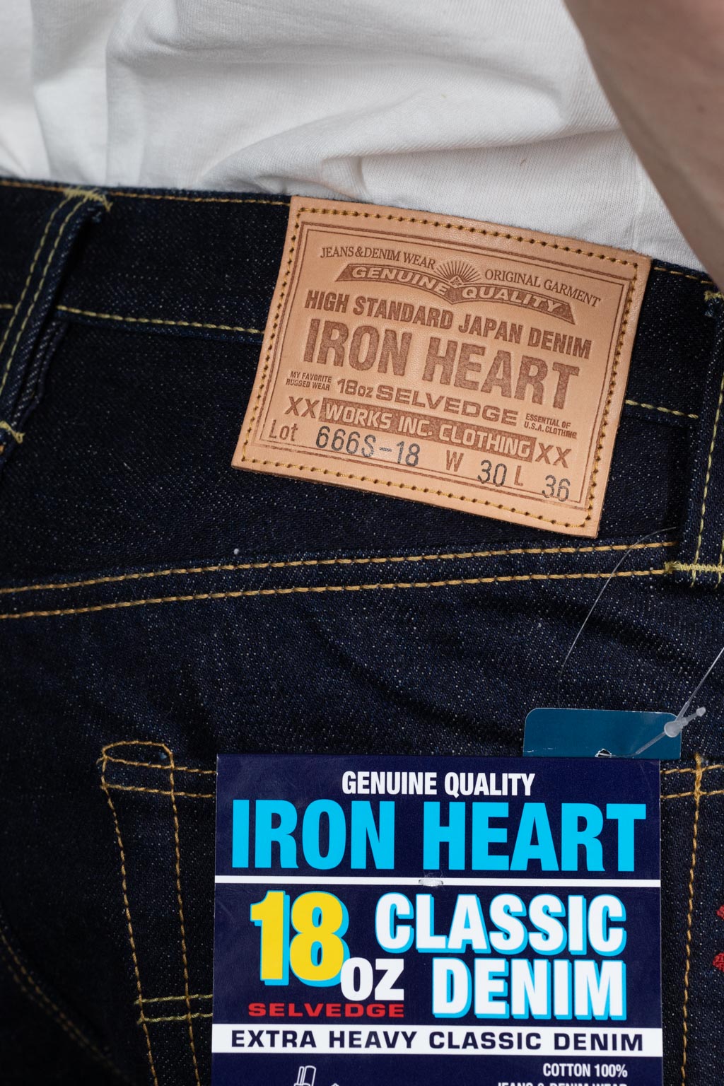 Iron Heart IH-666S 18oz Vintage Selvedge Denim Slim Straight Cut