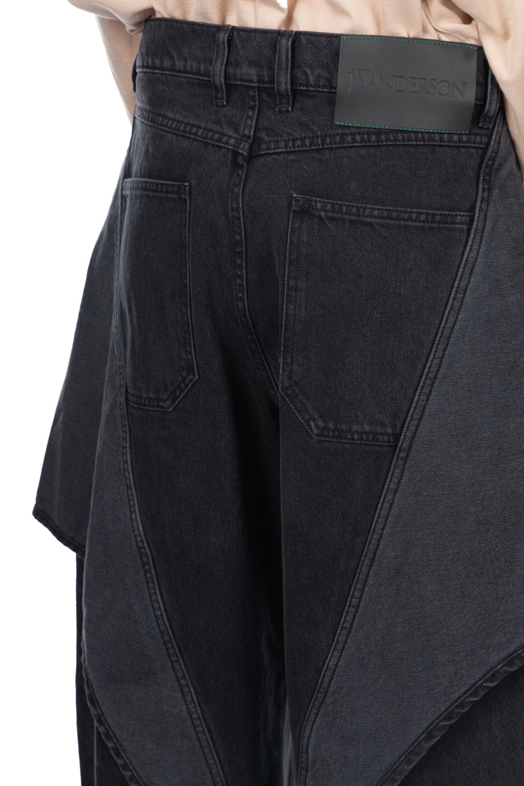 JW Anderson - Cropped Sculptural Jeans - Dark Grey