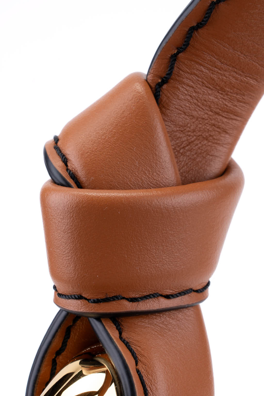 JW Anderson - JWA Corner Bucket - Leather Bucket Bag - Pecan