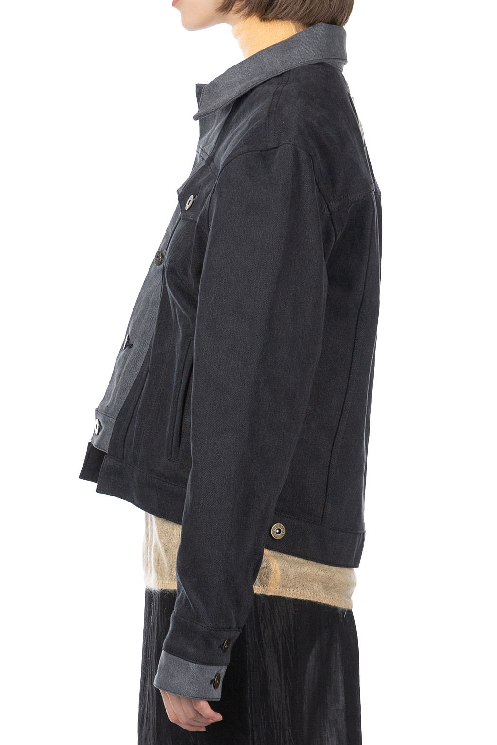 JW Anderson - Layered Denim Jacket - Dark Grey