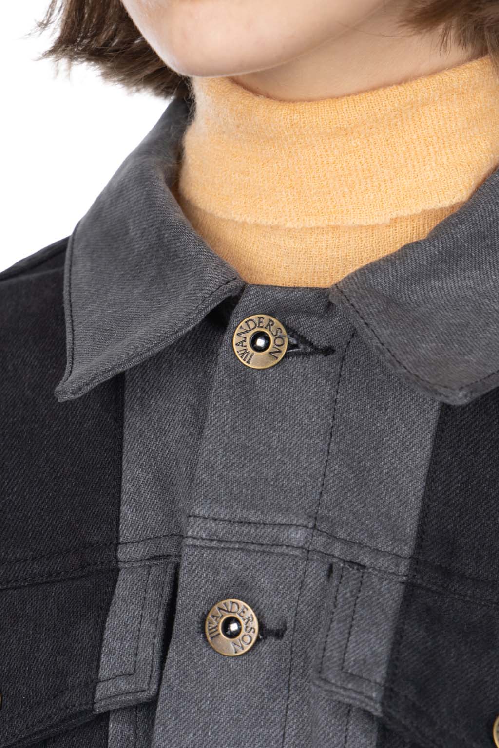 JW Anderson - Layered Denim Jacket - Dark Grey