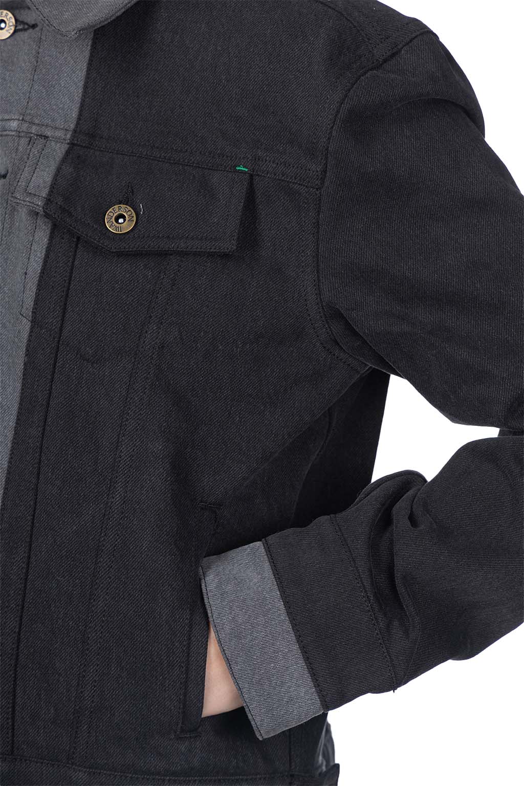 JW Anderson - Layered Denim Jacket - Dark Grey