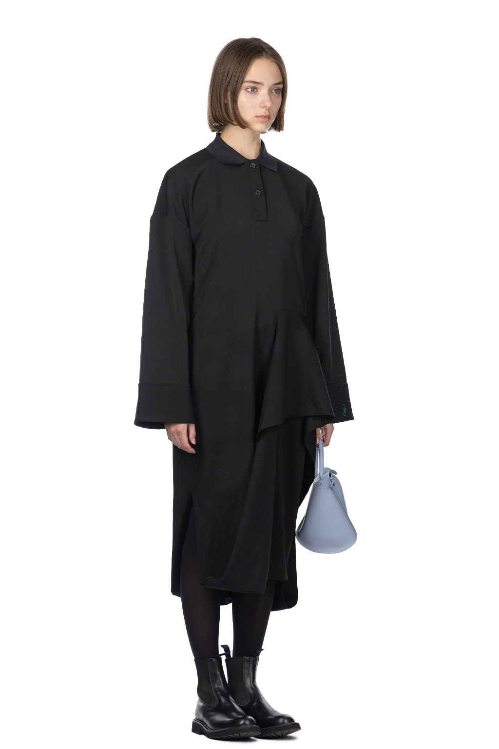 JW Anderson - Sculptural Polo Dress - Black