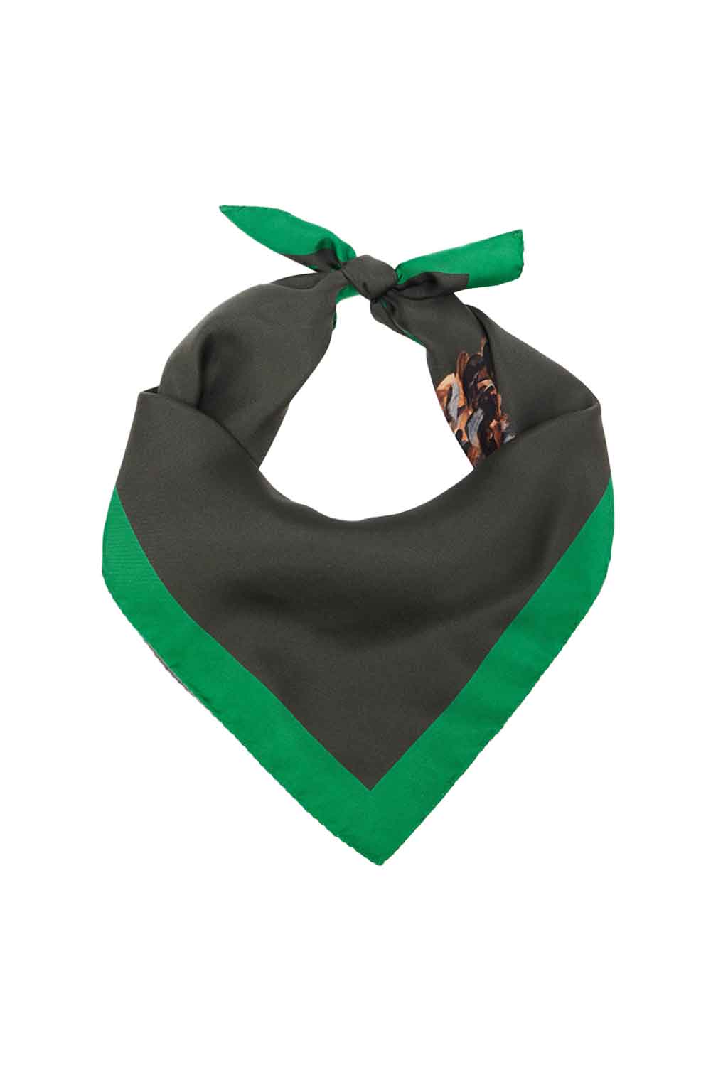 JW Anderson - 60x60 Scarf - Navy Green