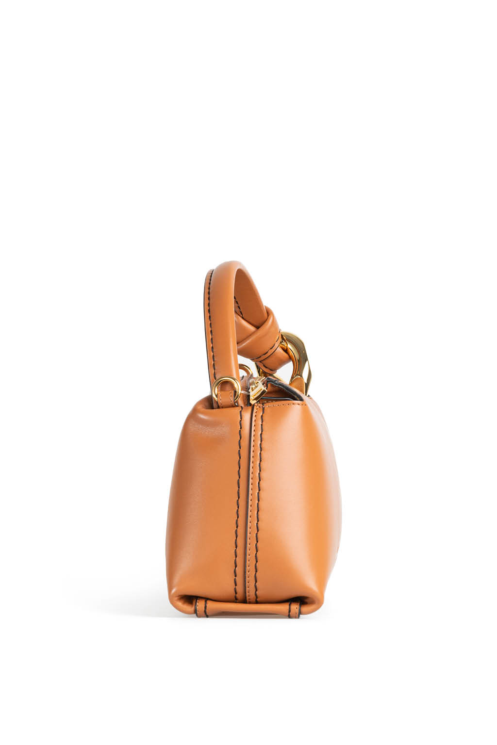 JW Anderson - Small JWA Corner Bag - Leather Crossbody Bag - Pecan