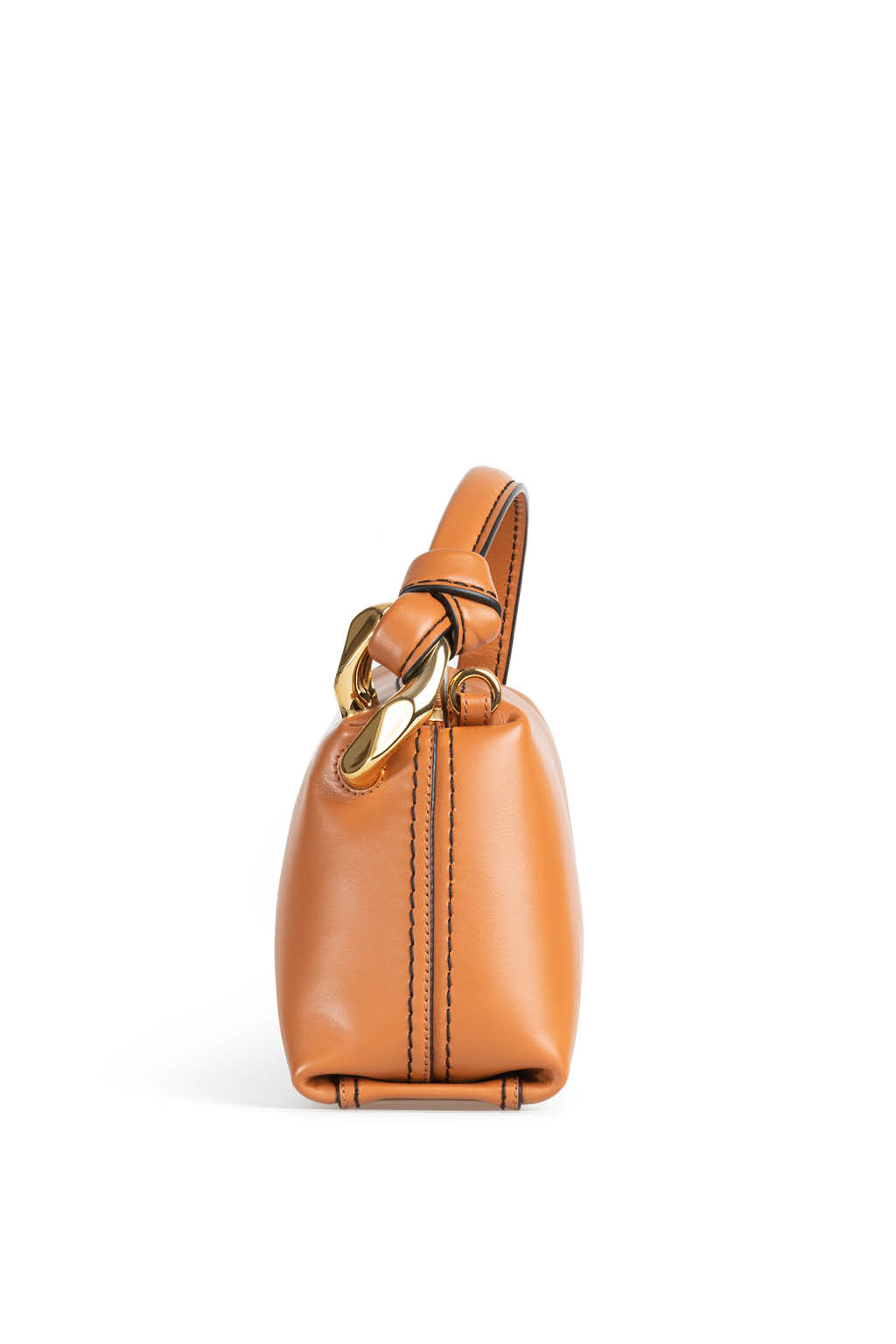 JW Anderson - Small JWA Corner Bag - Leather Crossbody Bag - Pecan