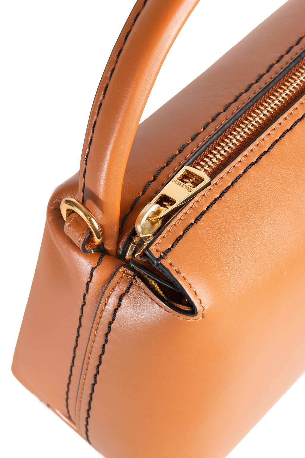 JW Anderson - Small JWA Corner Bag - Leather Crossbody Bag - Pecan