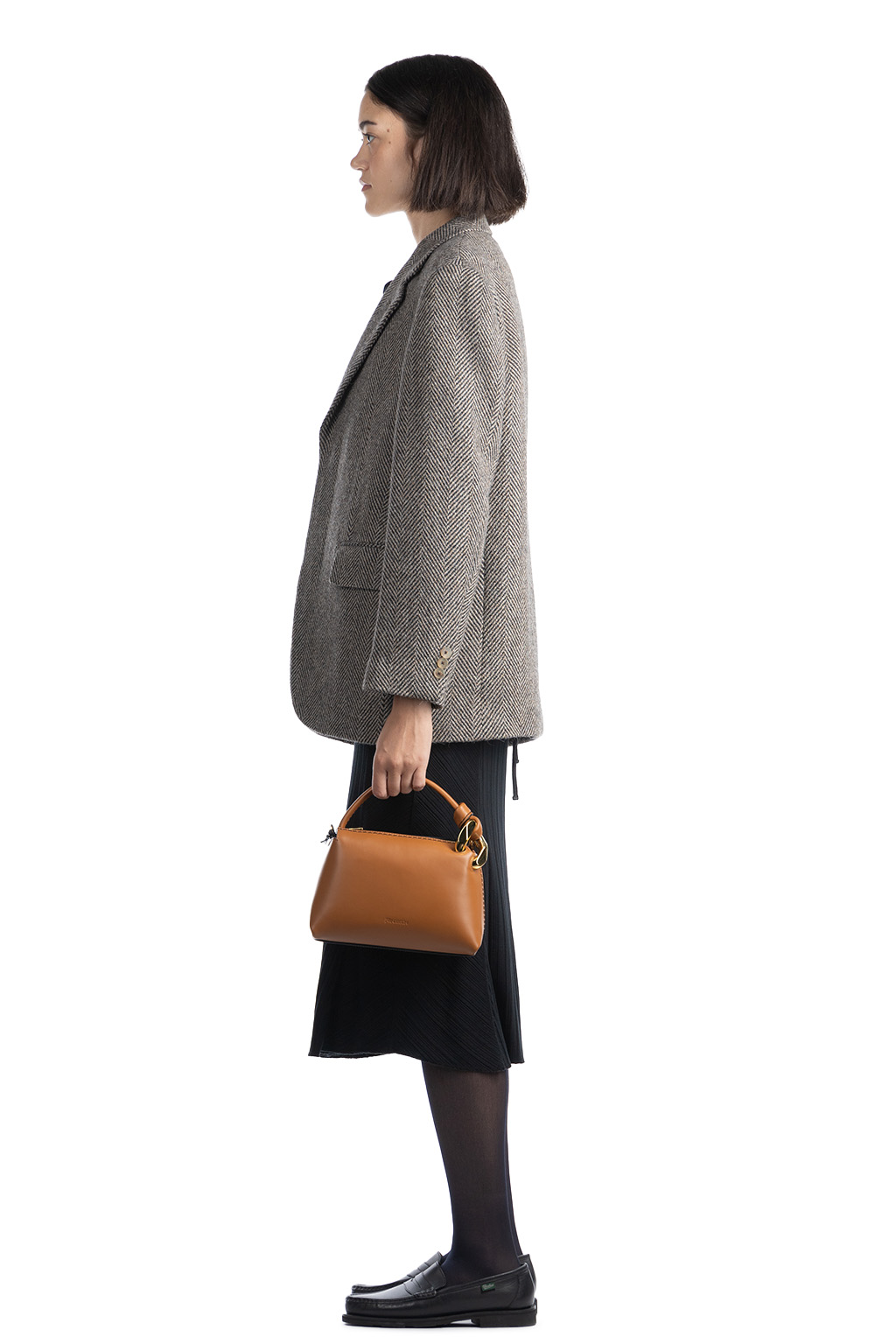 JW Anderson - Small JWA Corner Bag - Leather Crossbody Bag - Pecan