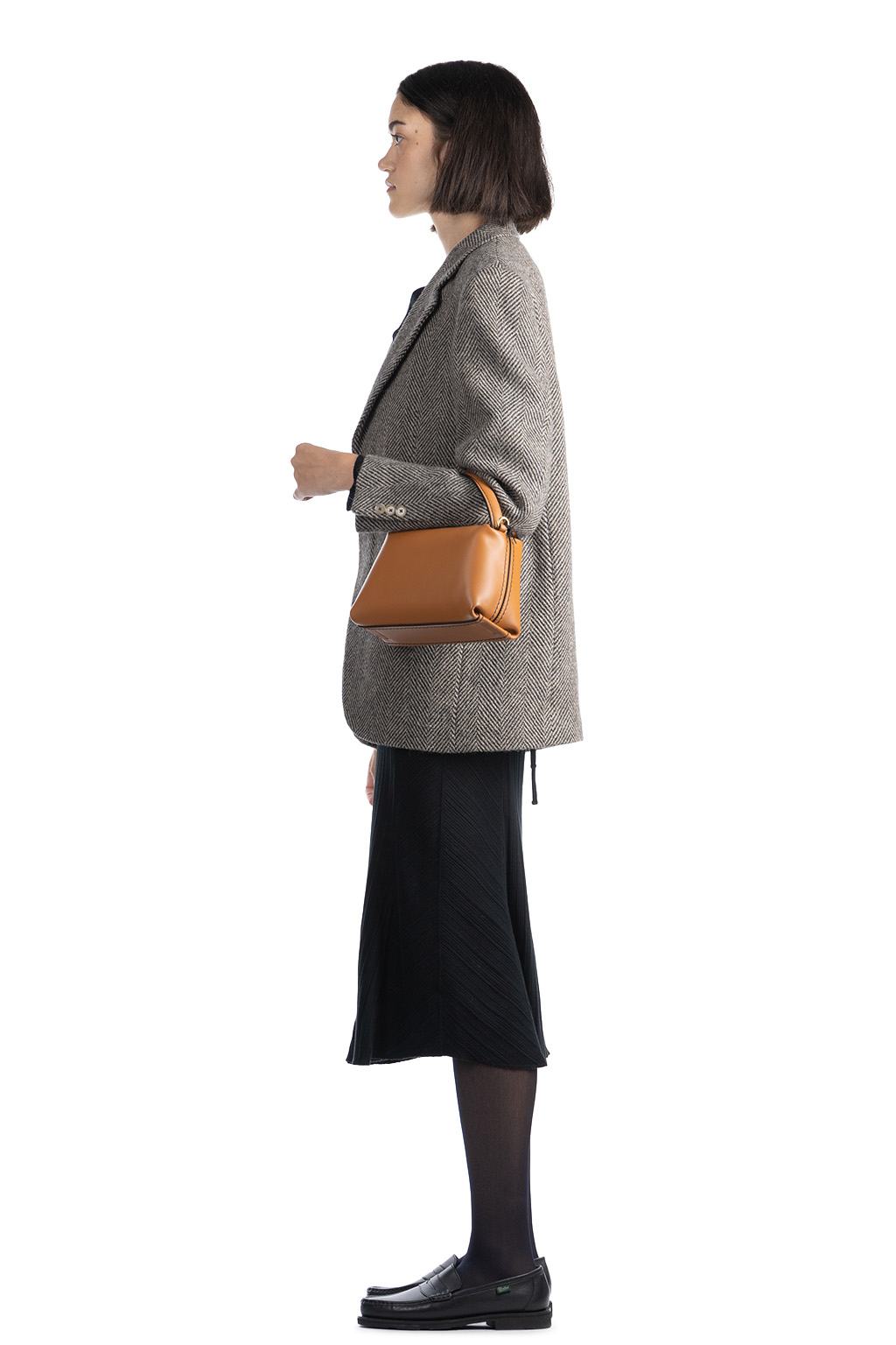 JW Anderson - Small JWA Corner Bag - Leather Crossbody Bag - Pecan