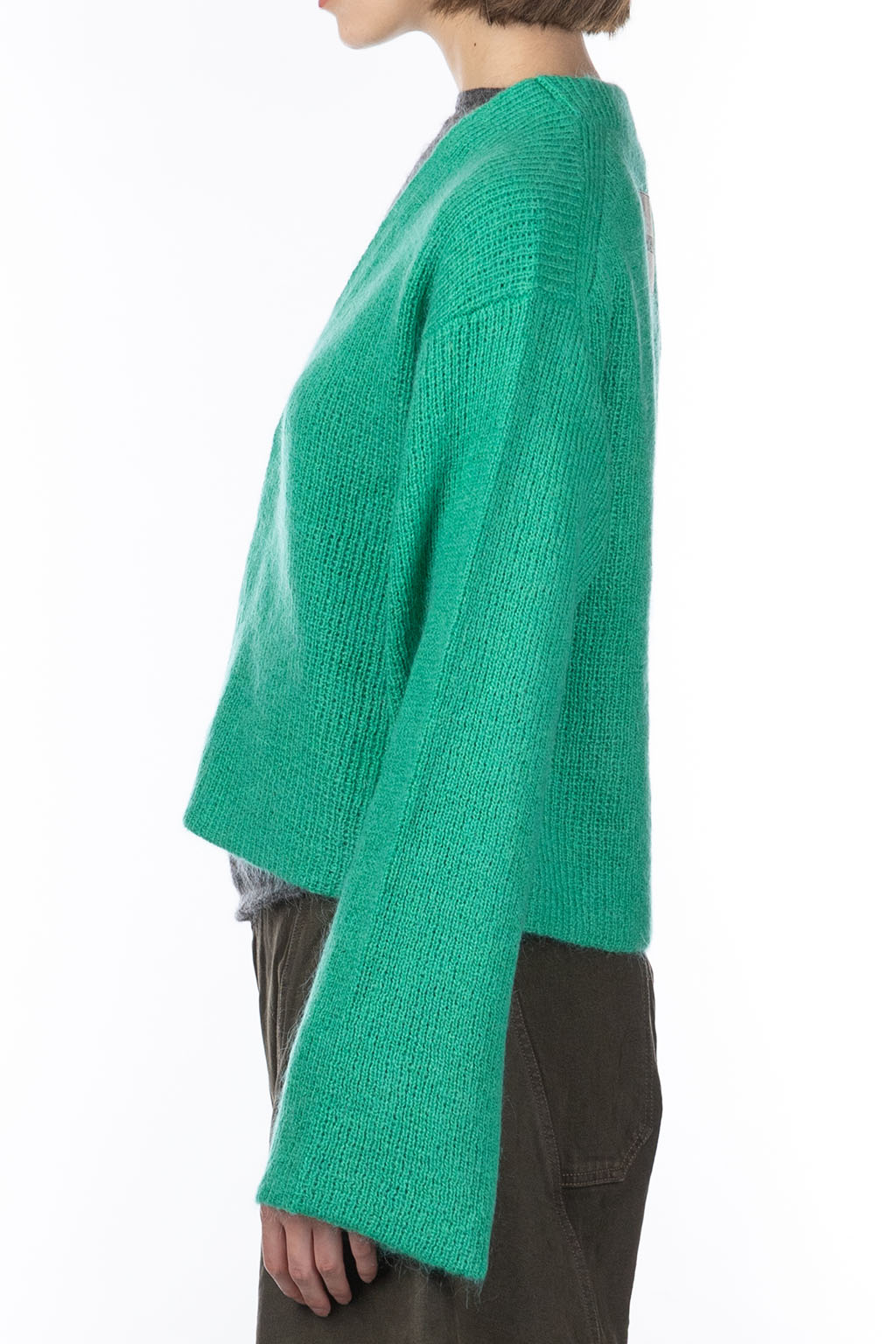 JW Anderson - V Neck Cardigan - Jade