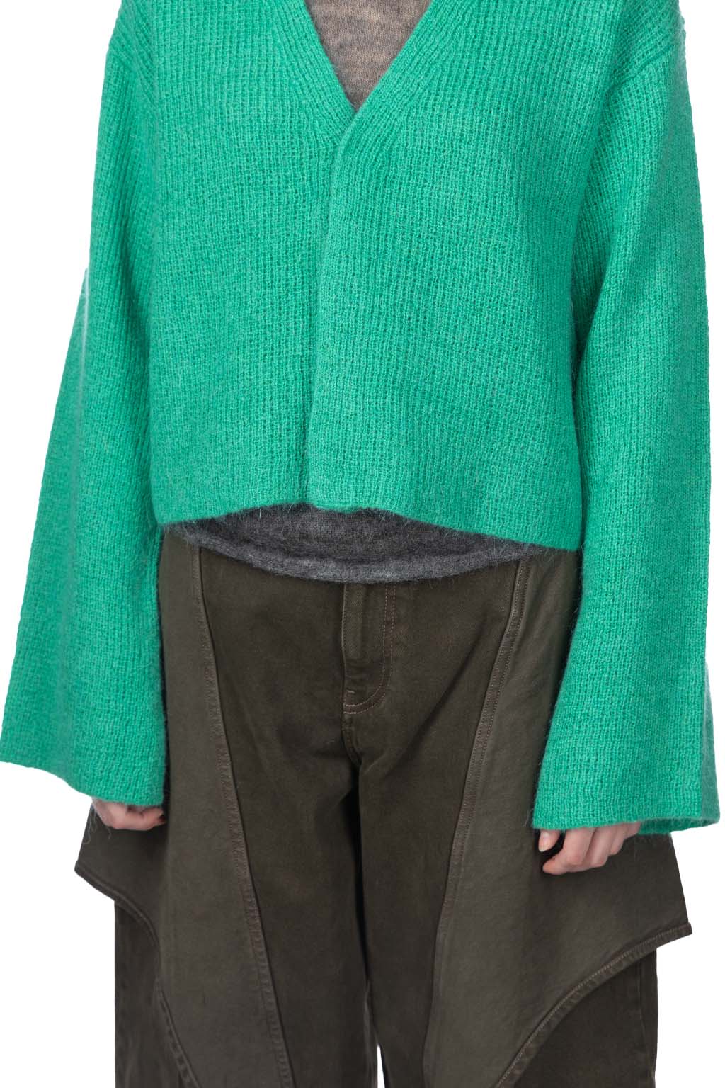 JW Anderson - V Neck Cardigan - Jade