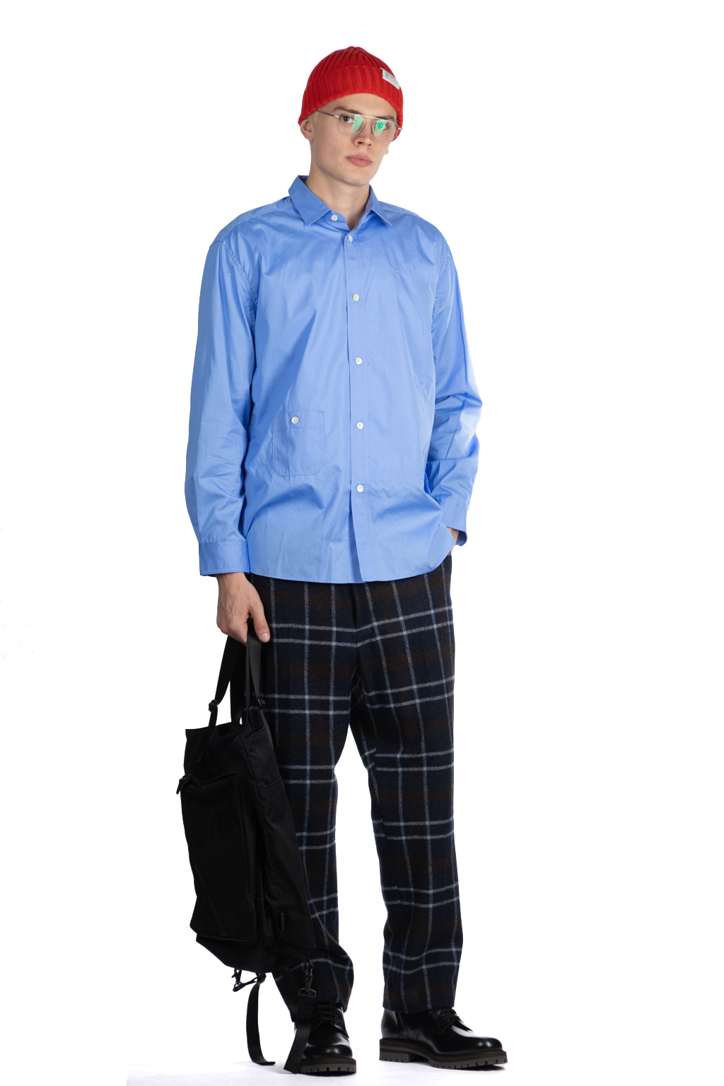 Junya Watanabe MAN - Elbow Patch Shirt - Sax