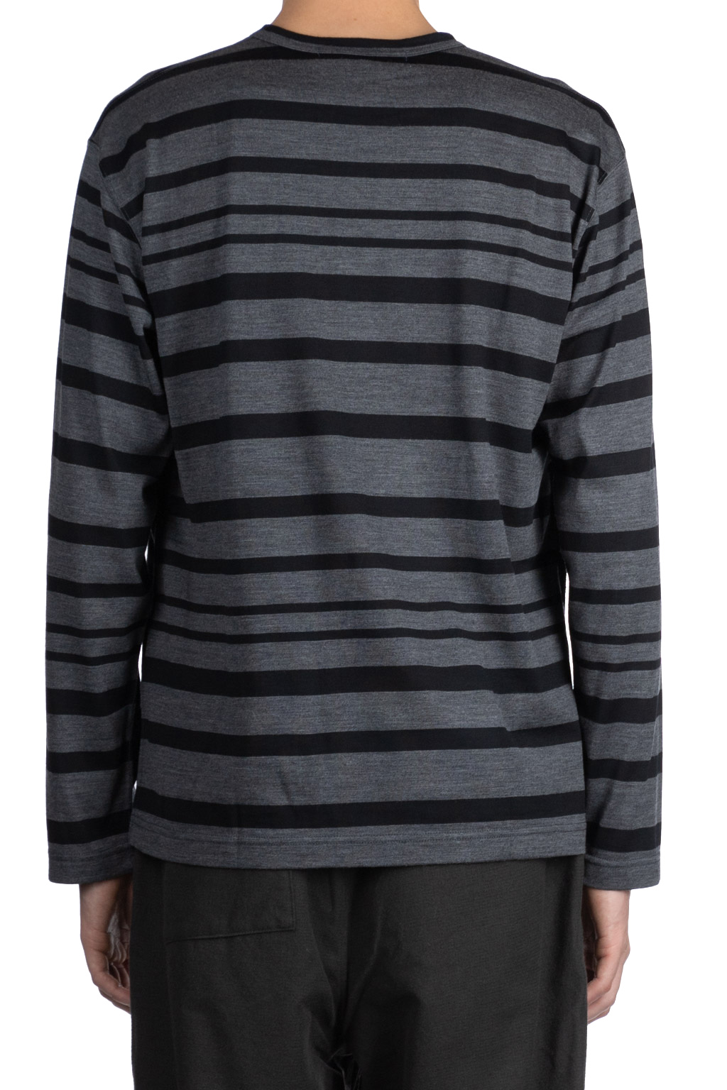 Junya Watanabe MAN - Stripe Sweater - Black and Grey