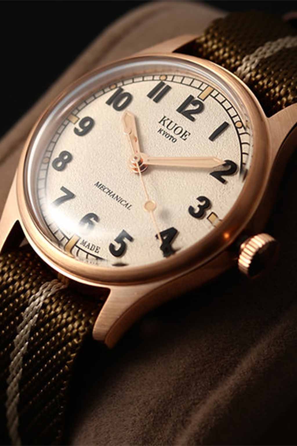 Kuoe Watch - OLD SMITH 90-002 38mm Version - Bronze Case Black Dial