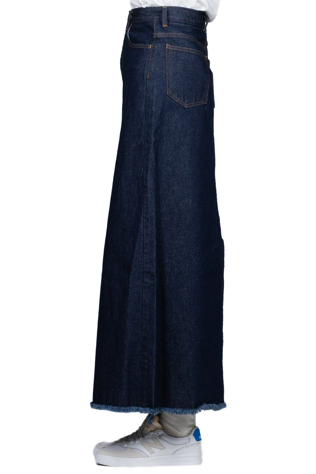 Kapital 13oz Denim High Waisted Maxi Skirt