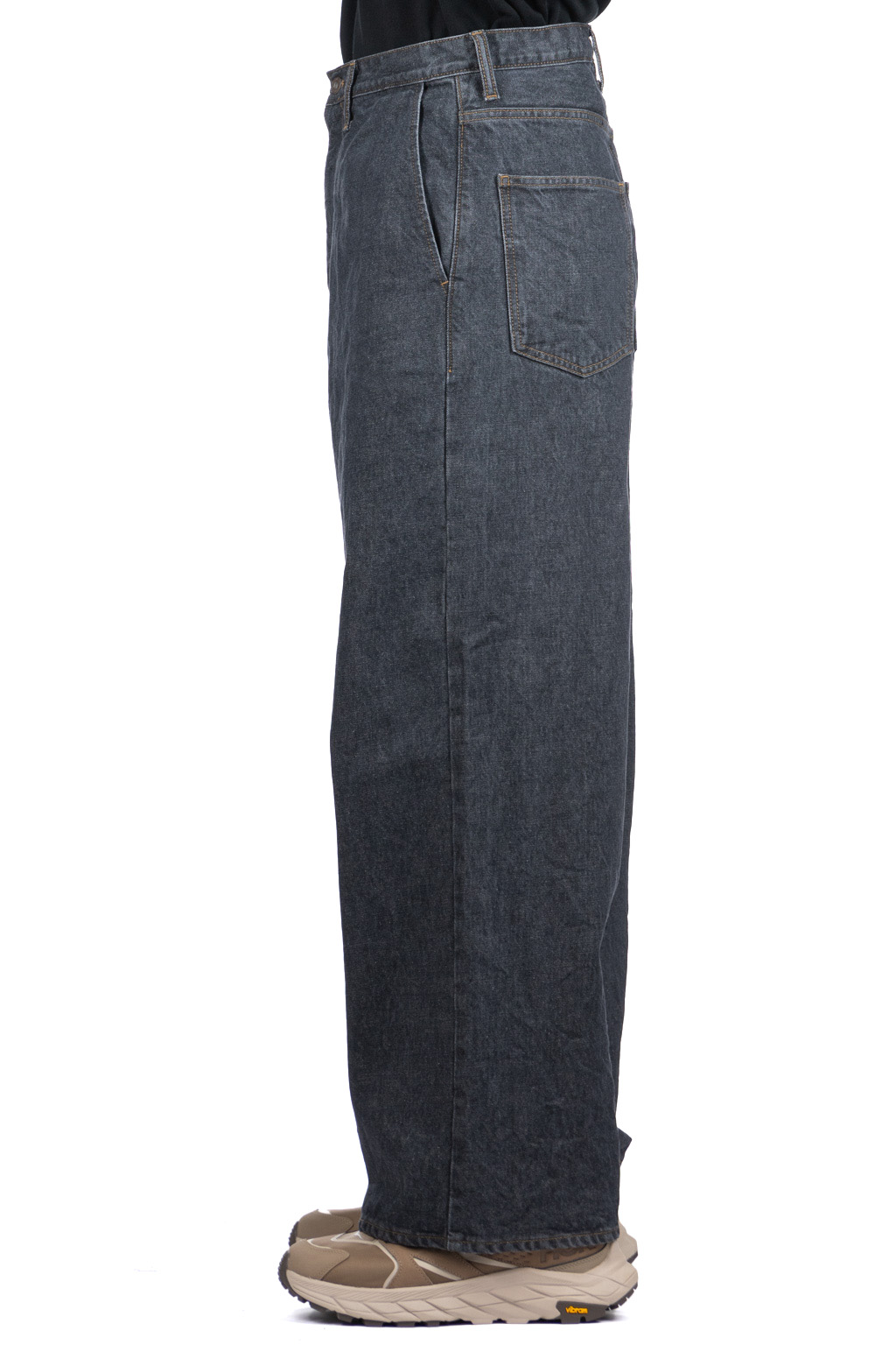 Kapital - 14oz BLKxECR Denim PORT Baggy Pants