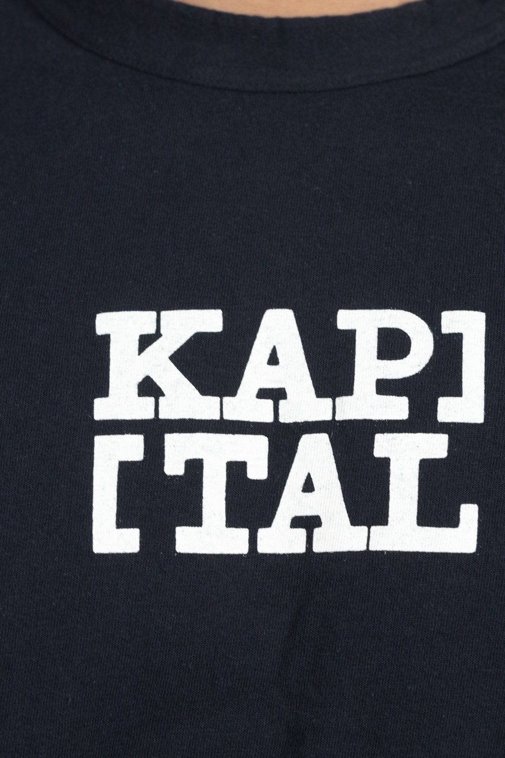 Kapital - 20/-Jersey ROOKIE Crew T (BRACKETS KAP) - Black