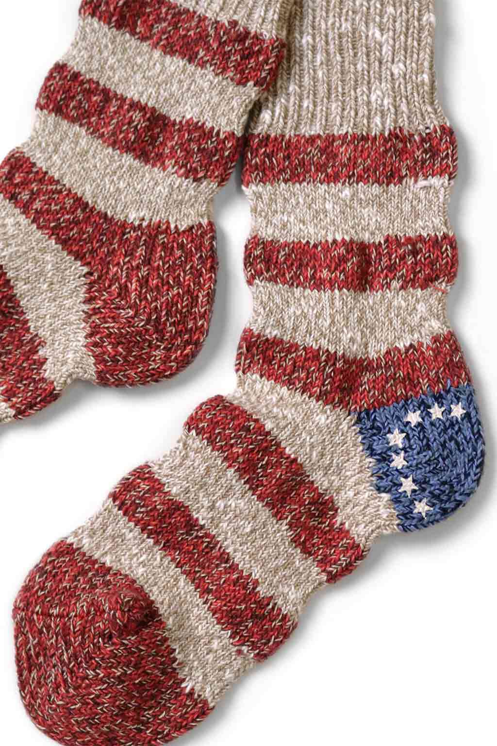 Kapital - 56 Yarns Flag Stripe Socks - 4 Colors