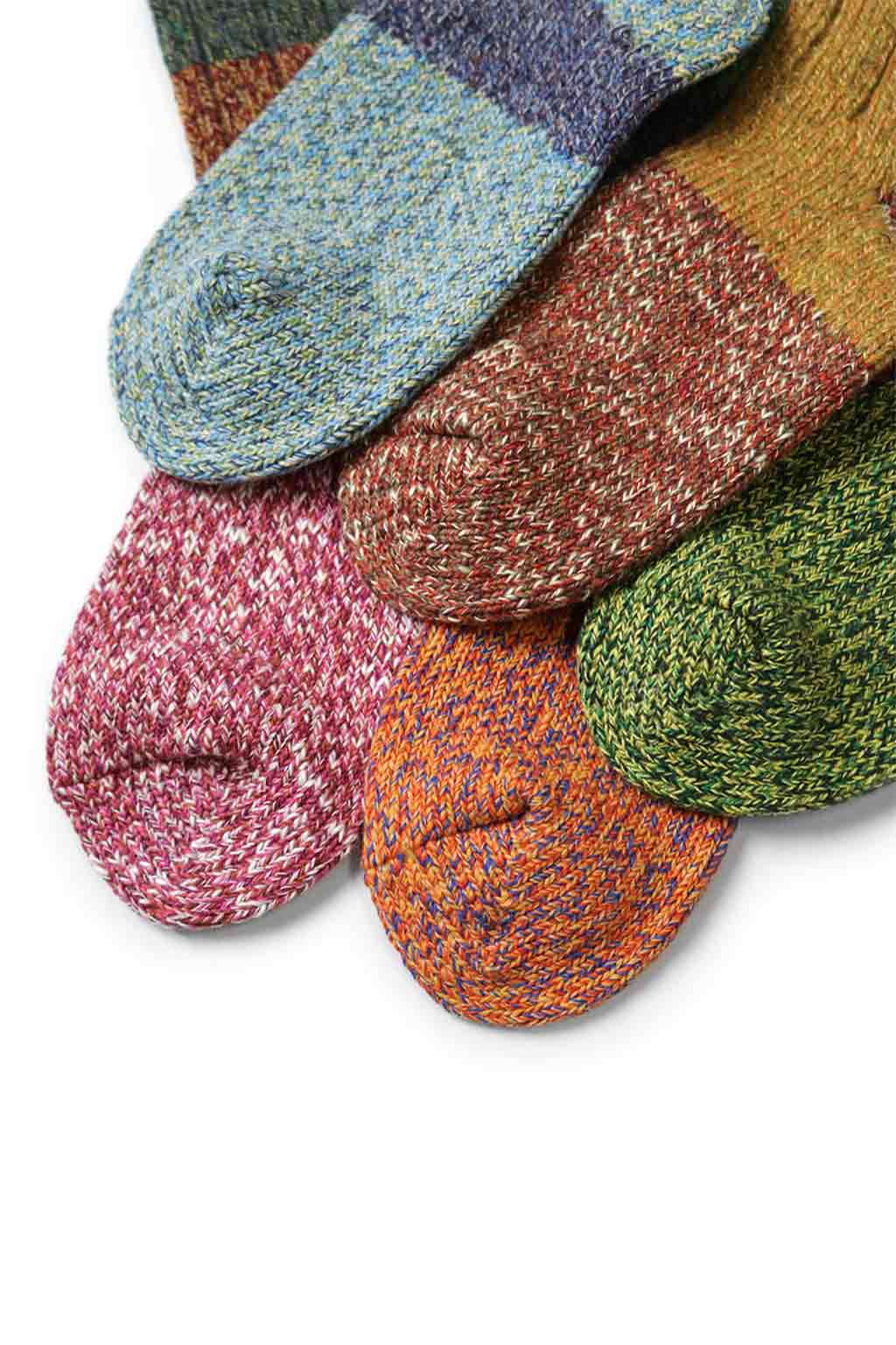 Kapital - 56Yarns Wool Grandrelle GOGH HOBO Stitch Socks - 5 Colors