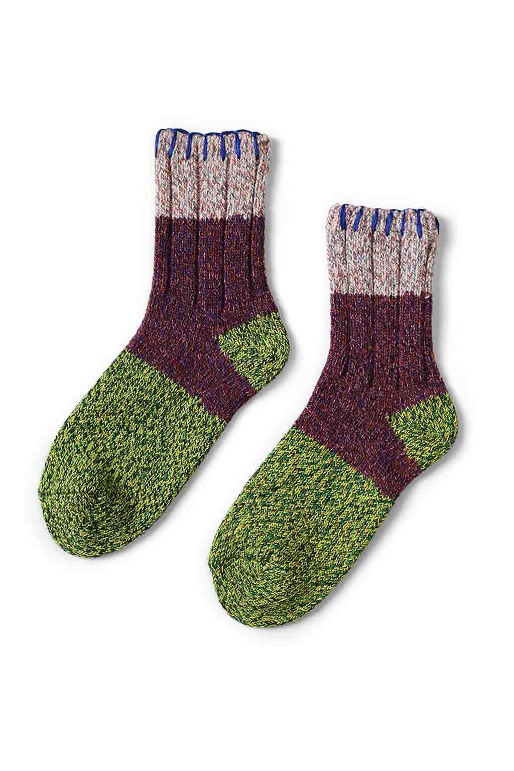 Kapital - 56Yarns Wool Grandrelle GOGH HOBO Stitch Socks - 5 Colors