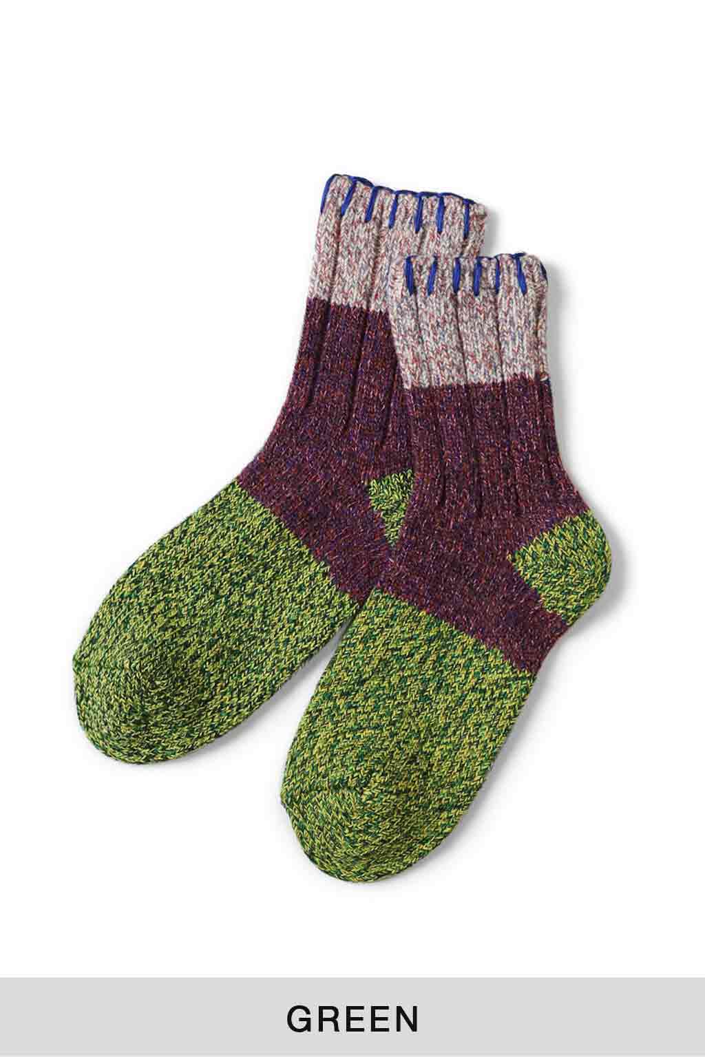 Kapital - 56Yarns Wool Grandrelle GOGH HOBO Stitch Socks - 5 Colors