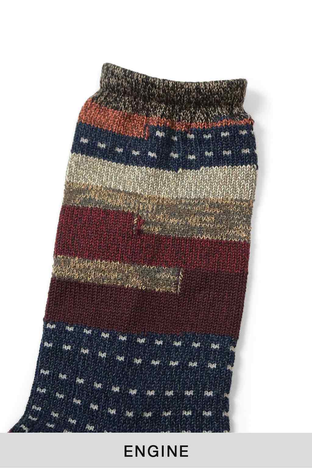 Kapital - 84 Yarns Patchwork KOMON KOGIN Socks - 3 Colors