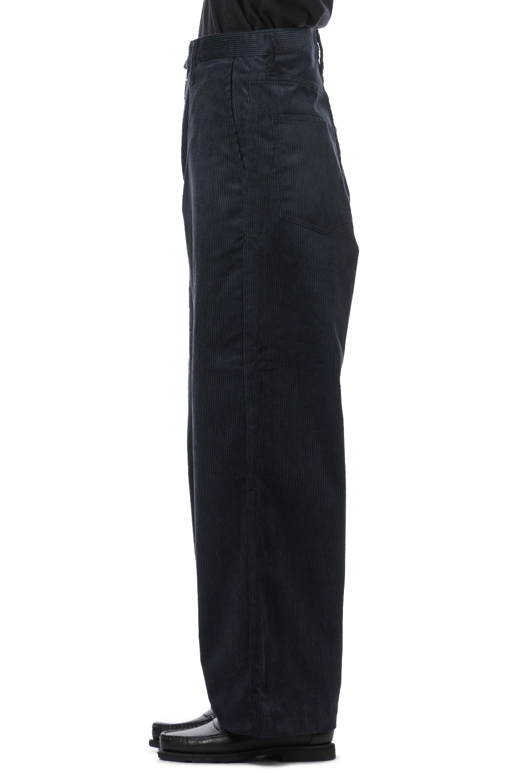 Kapital - 8W Corduroy ZIPPER PORT Baggy Pants - Black