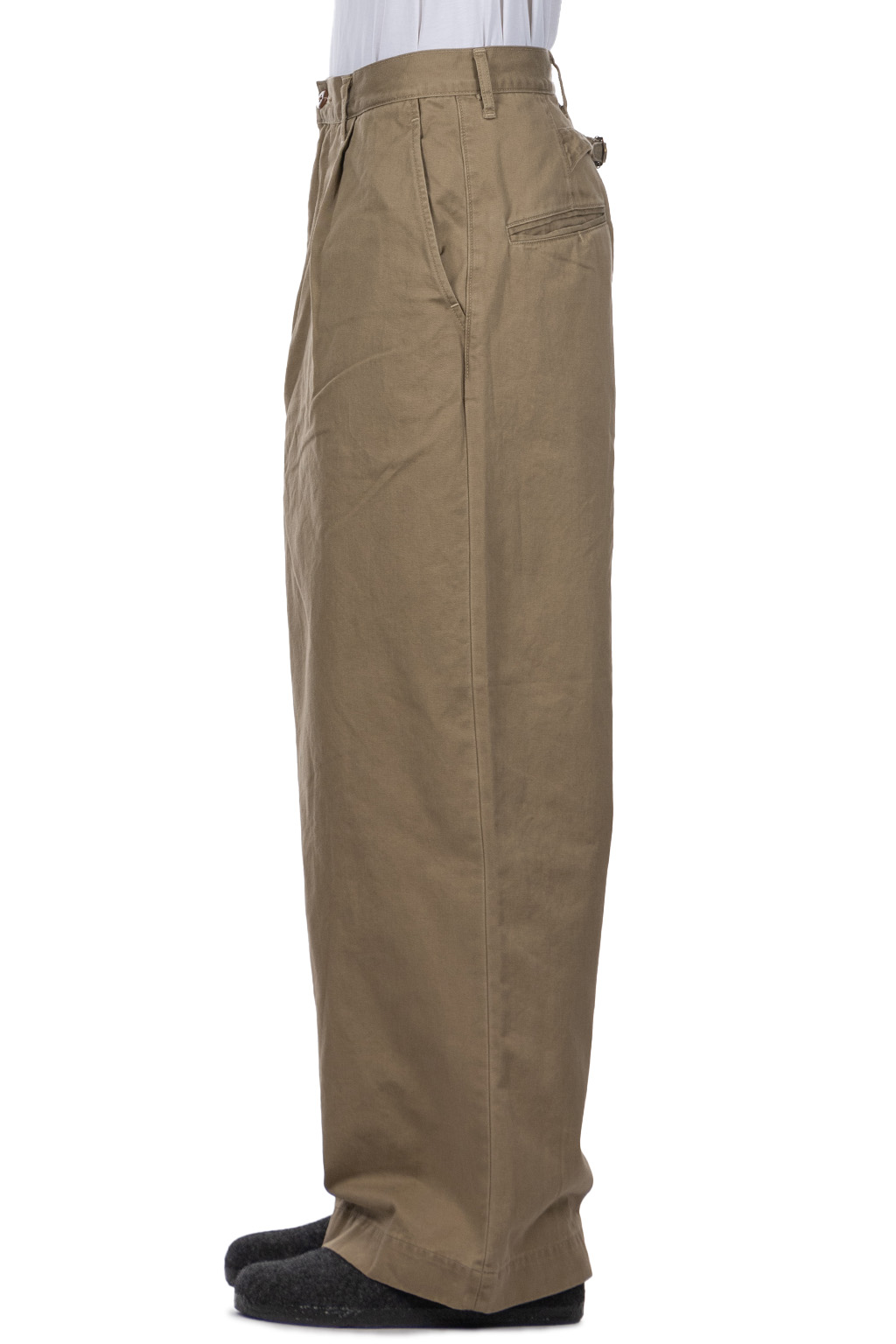 Kapital - Chino High Waisted NIME Pants-Beige