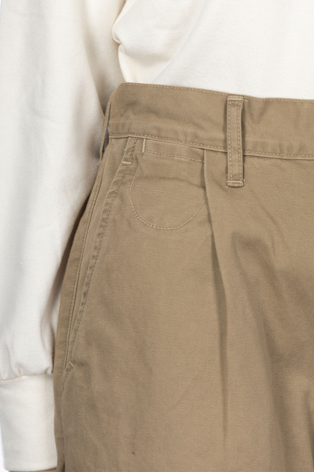 Kapital - Chino High Waisted NIME Pants-Beige