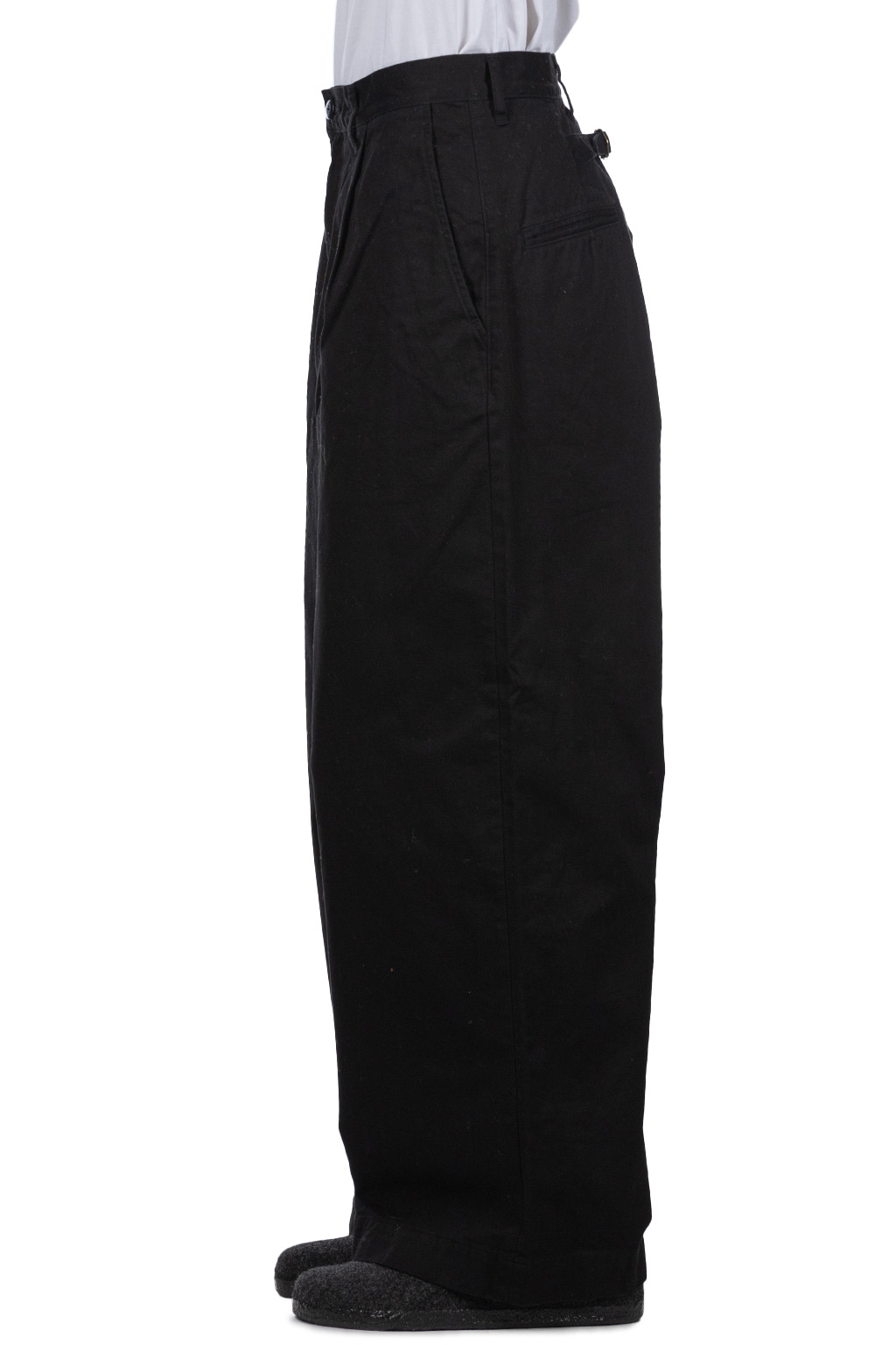 Kapital - Chino High Waisted NIME Pants-Black