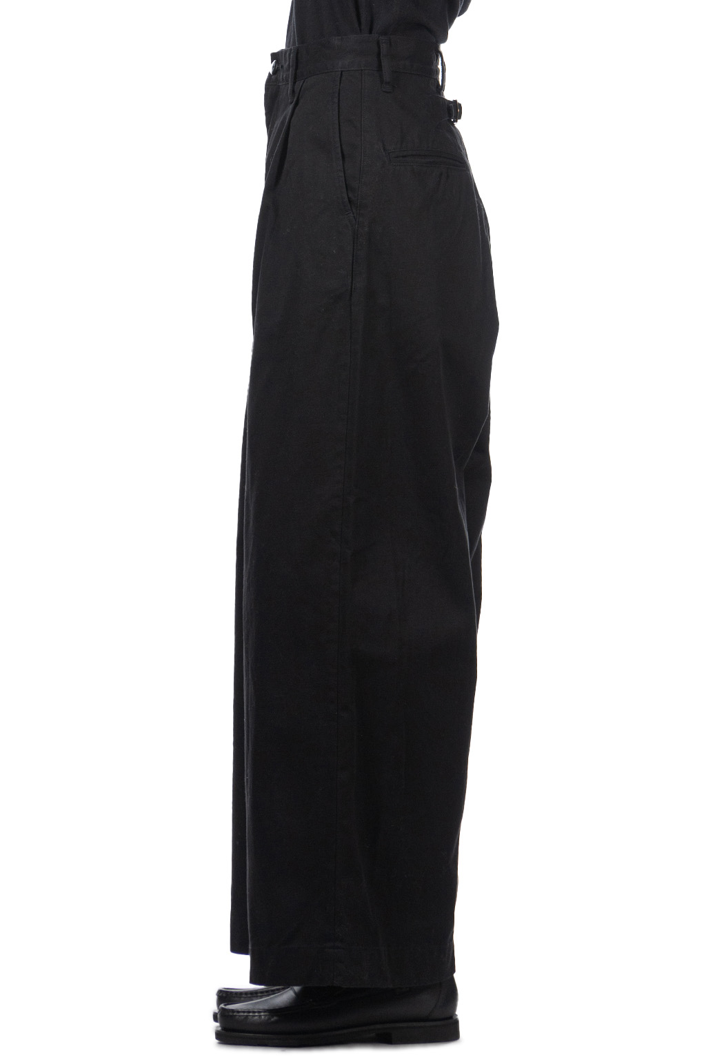 Kapital - Chino High Waisted NIME Pants-Black