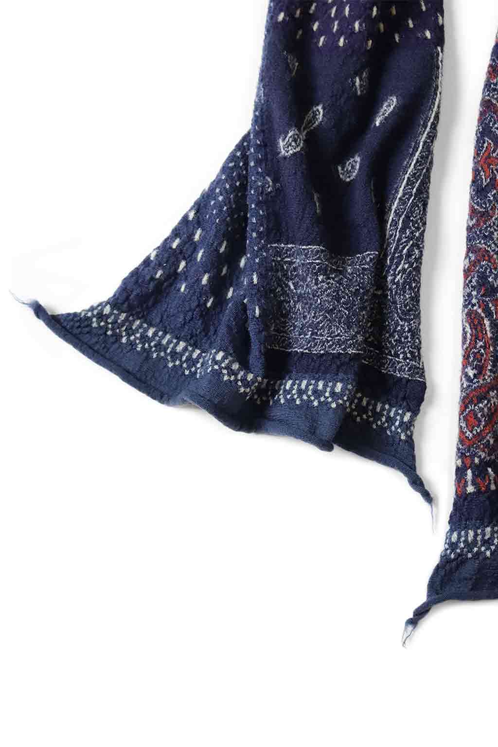 Kapital - Fulling Wool HAPPY Scarf Bandana Patchwork - 3 Colors