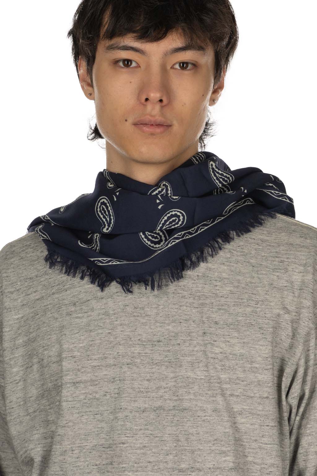 Kapital - Fulling Wool HAPPY Scarf Bandana Patchwork - 3 Colors