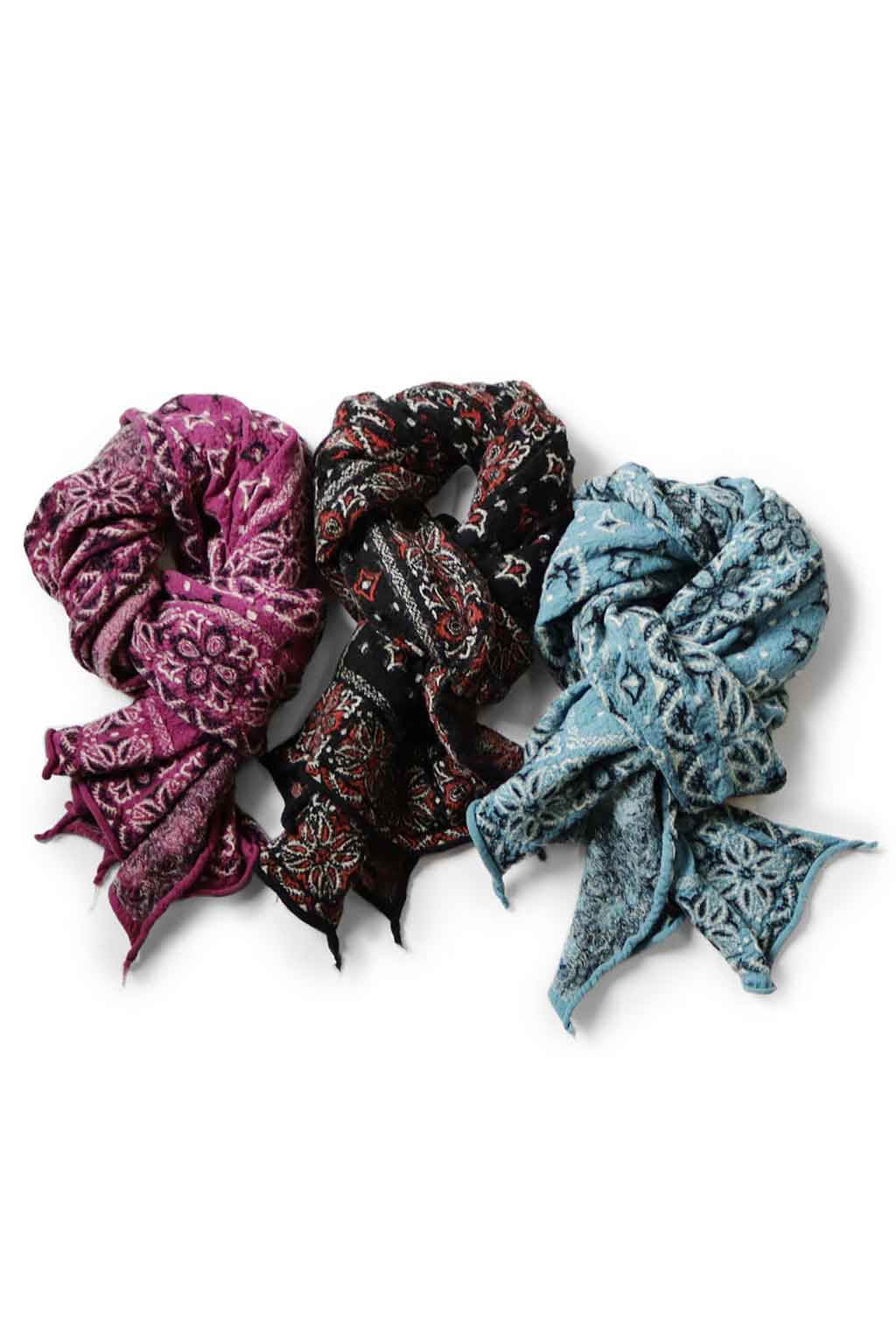 Kapital - Fulling Wool Scarf Colorful BIG-MAMA Bandana - 6 Colors