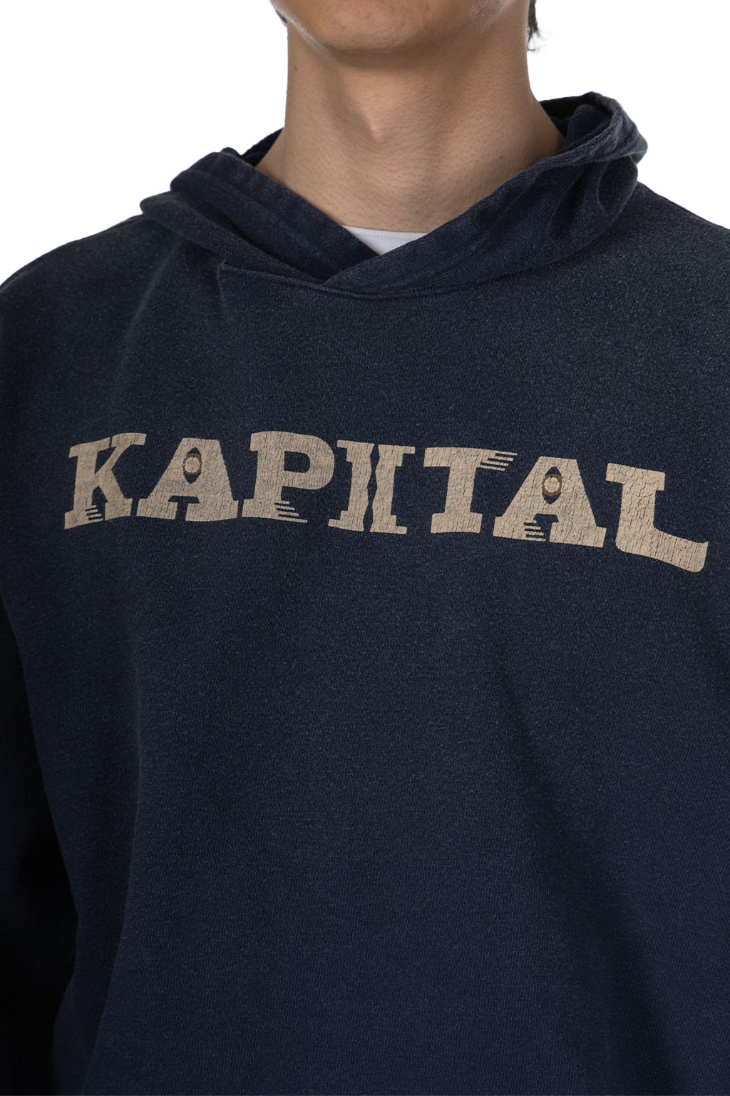 Kapital - SWT Knit Hoodie (SPEAKEASY KAPITAL) - Navy