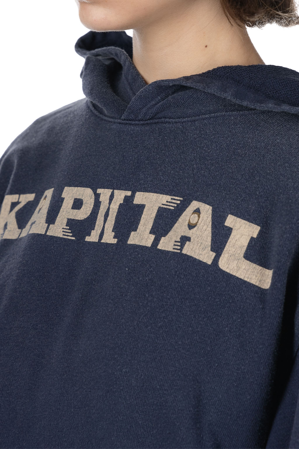 Kapital - SWT Knit Hoodie (SPEAKEASY KAPITAL) - Navy