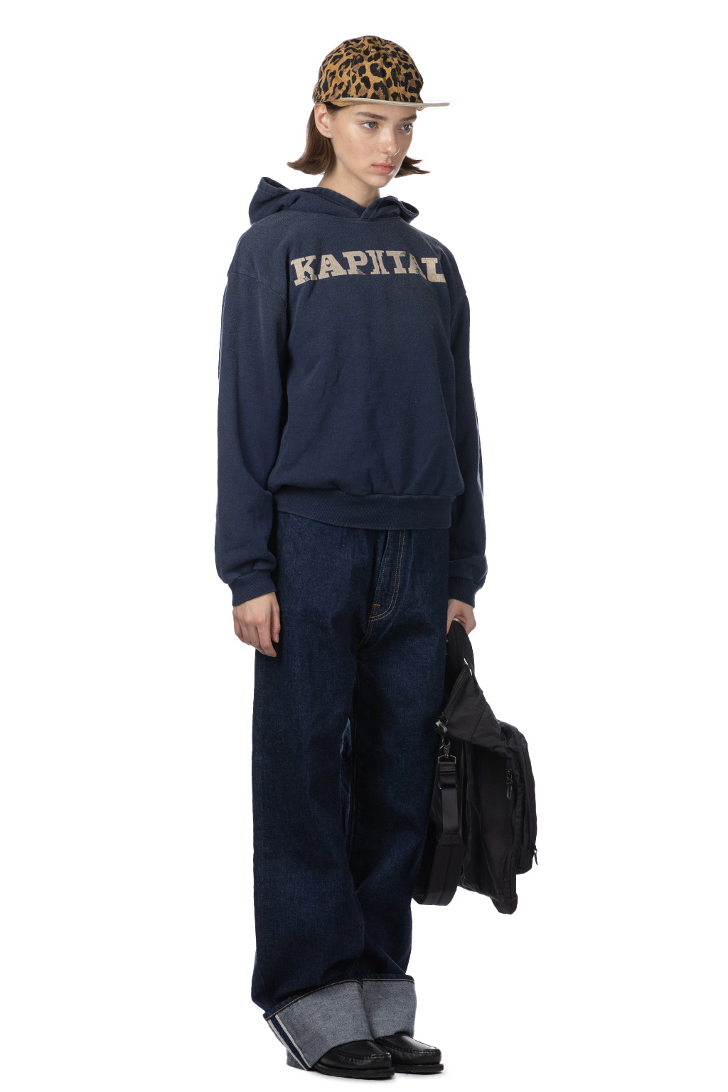 Kapital - SWT Knit Hoodie (SPEAKEASY KAPITAL) - Navy