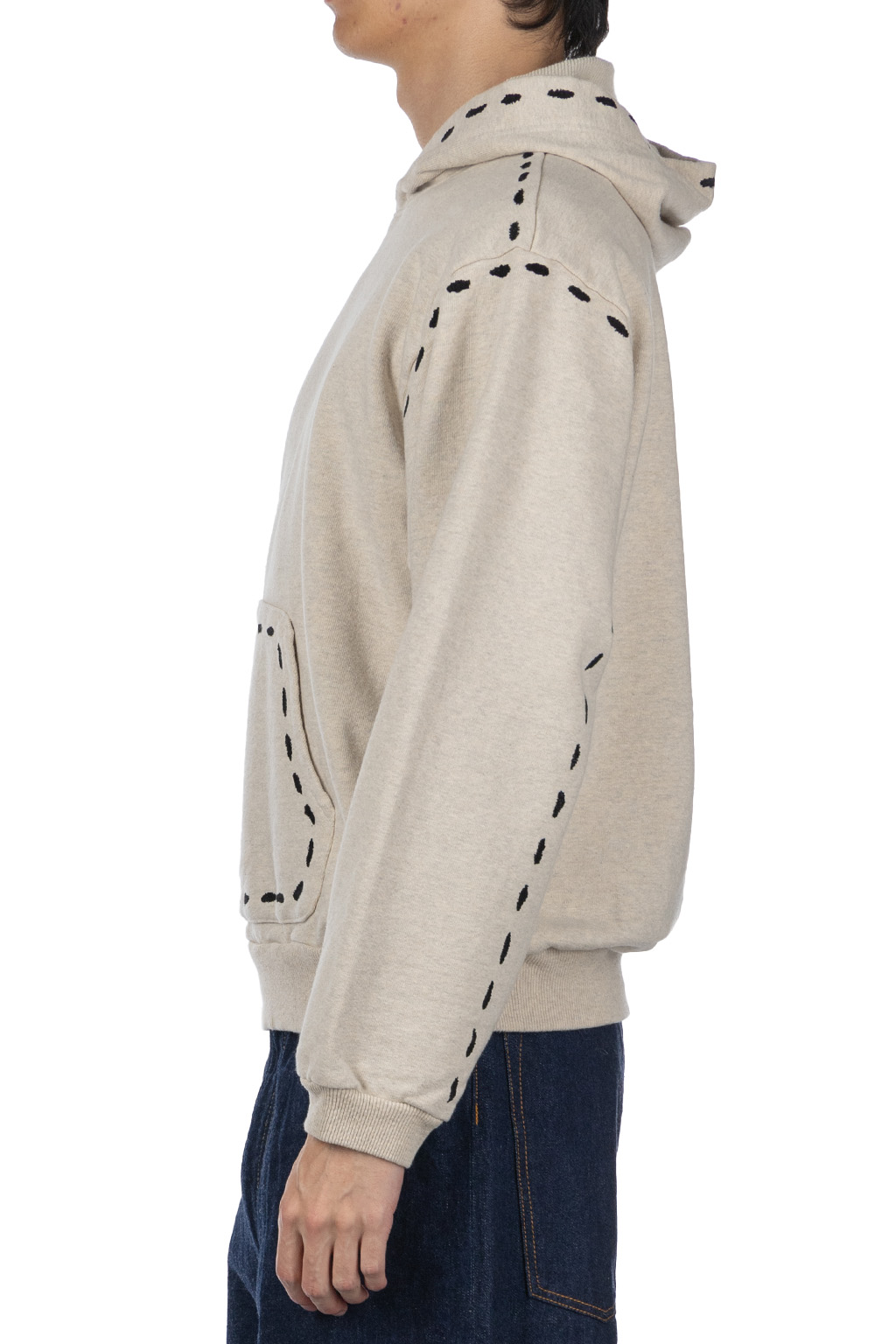 Kapital - SWT Knit MARIONETTE Hoodie - Natural