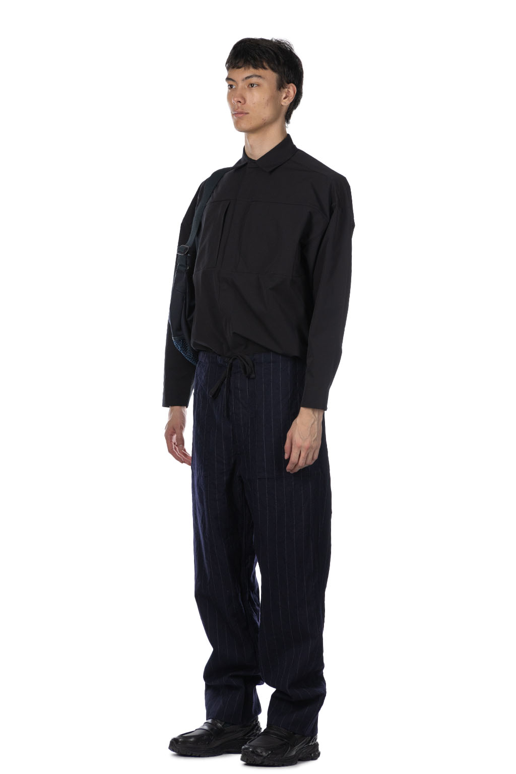 Kaptain Sunshine - Take Easy Baker Pants - Navy Stripe