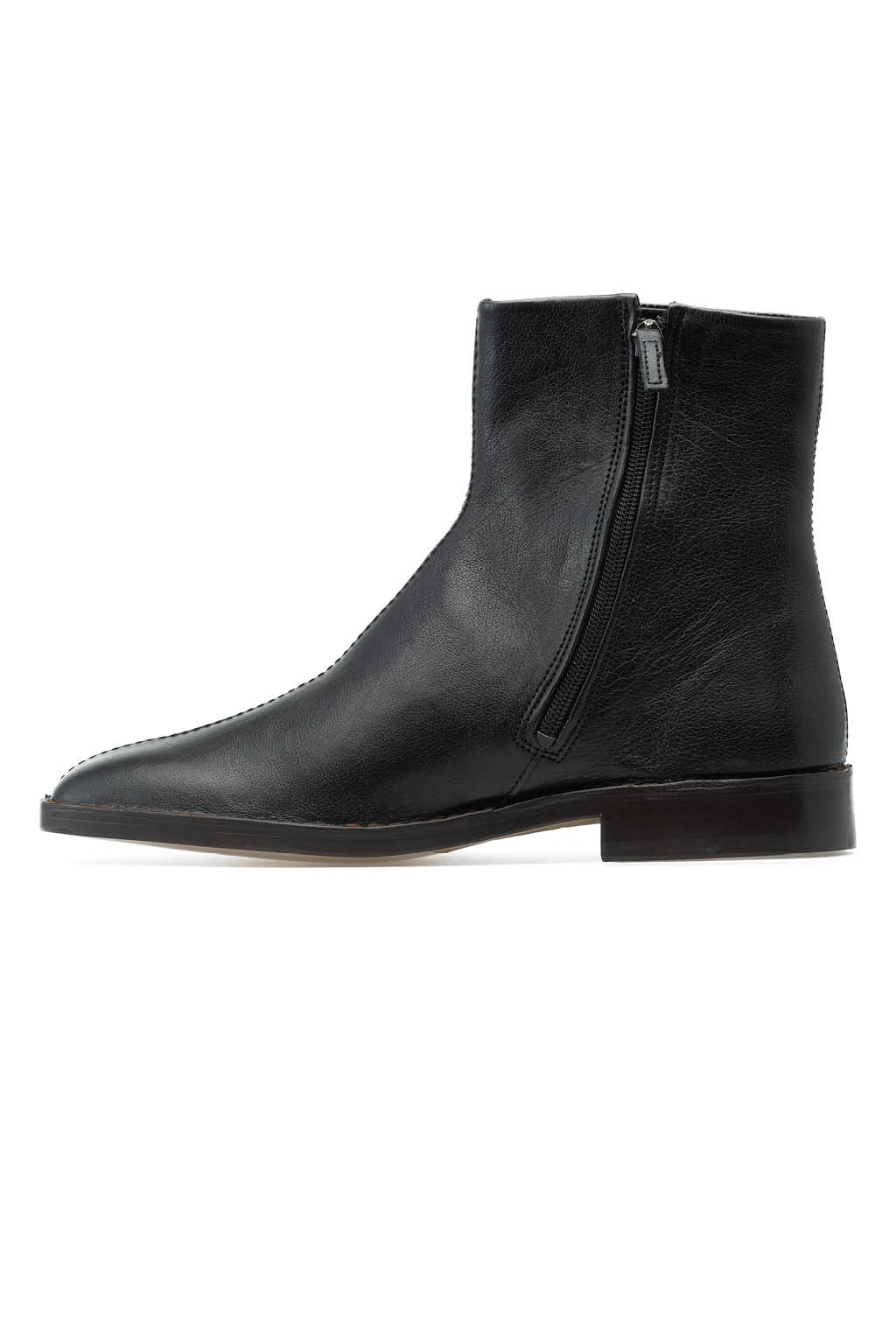 Lemaire - Piped Zipped Boots-Black