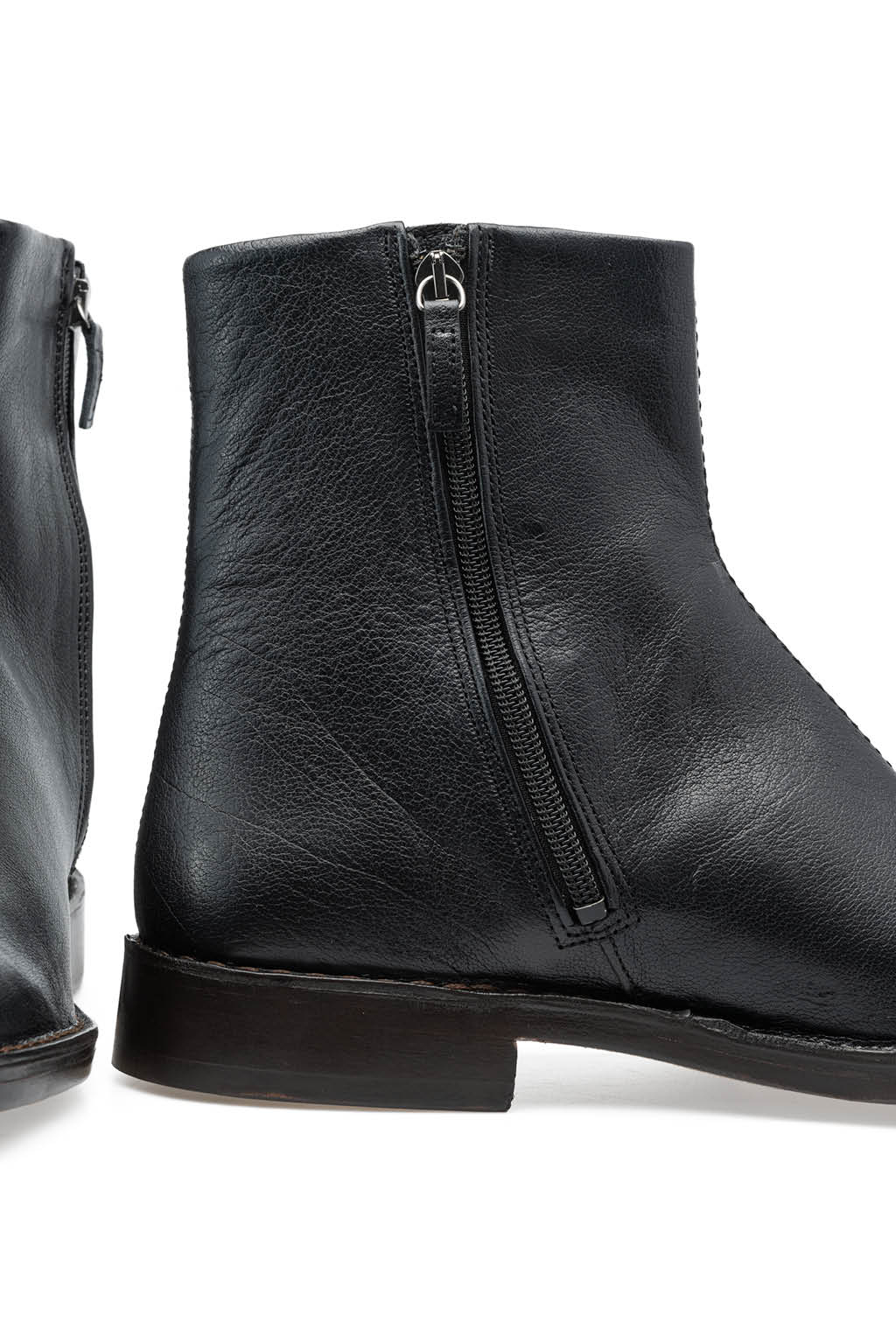 Lemaire - Piped Zipped Boots-Black