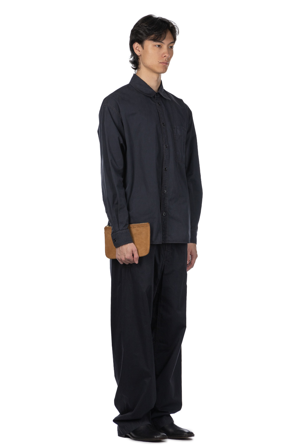 Lemaire - Relaxed Workwear Shirt-Ash Black