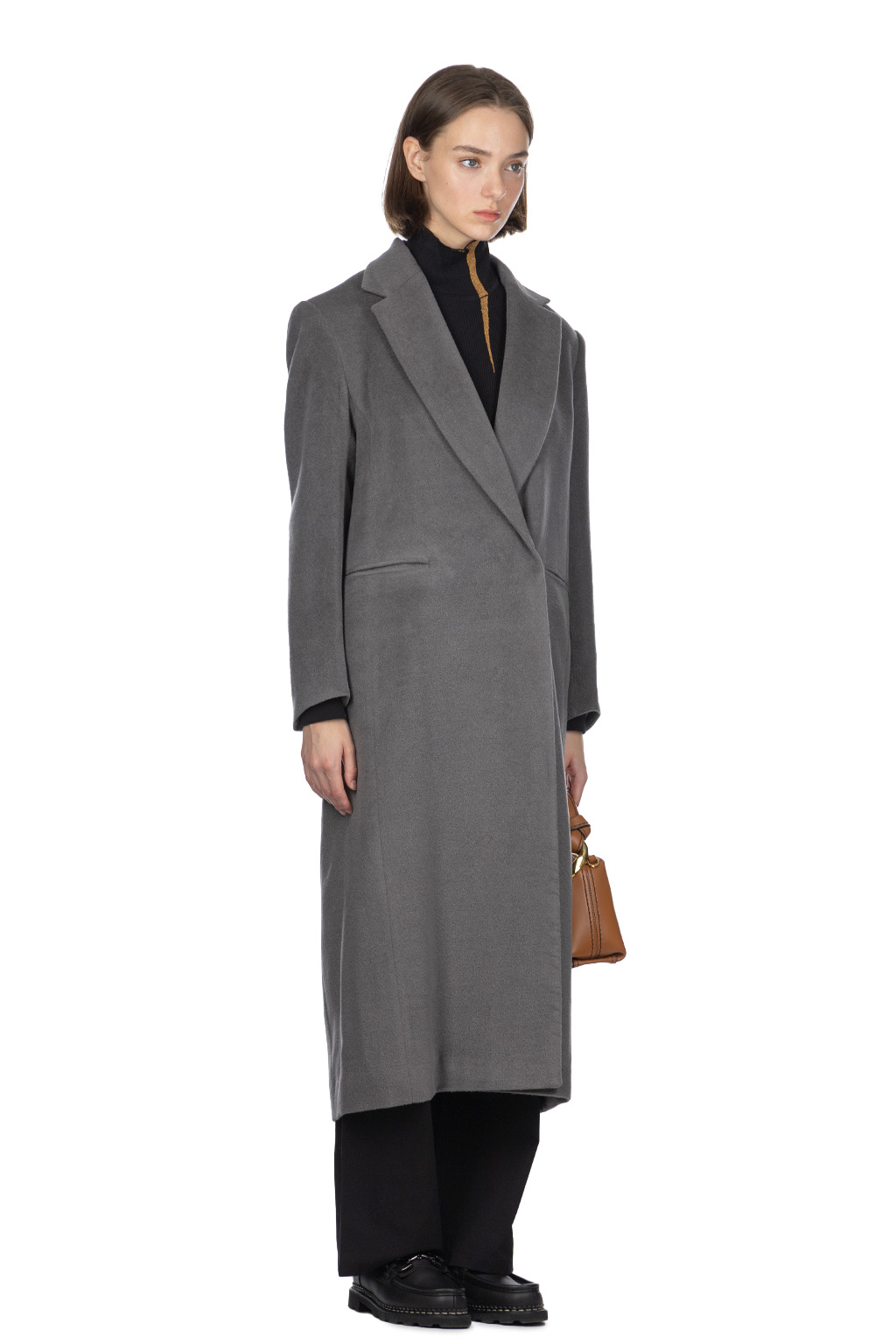 Mame Kurogouchi - Beaver Finished Alpaca Wool Chester Coat