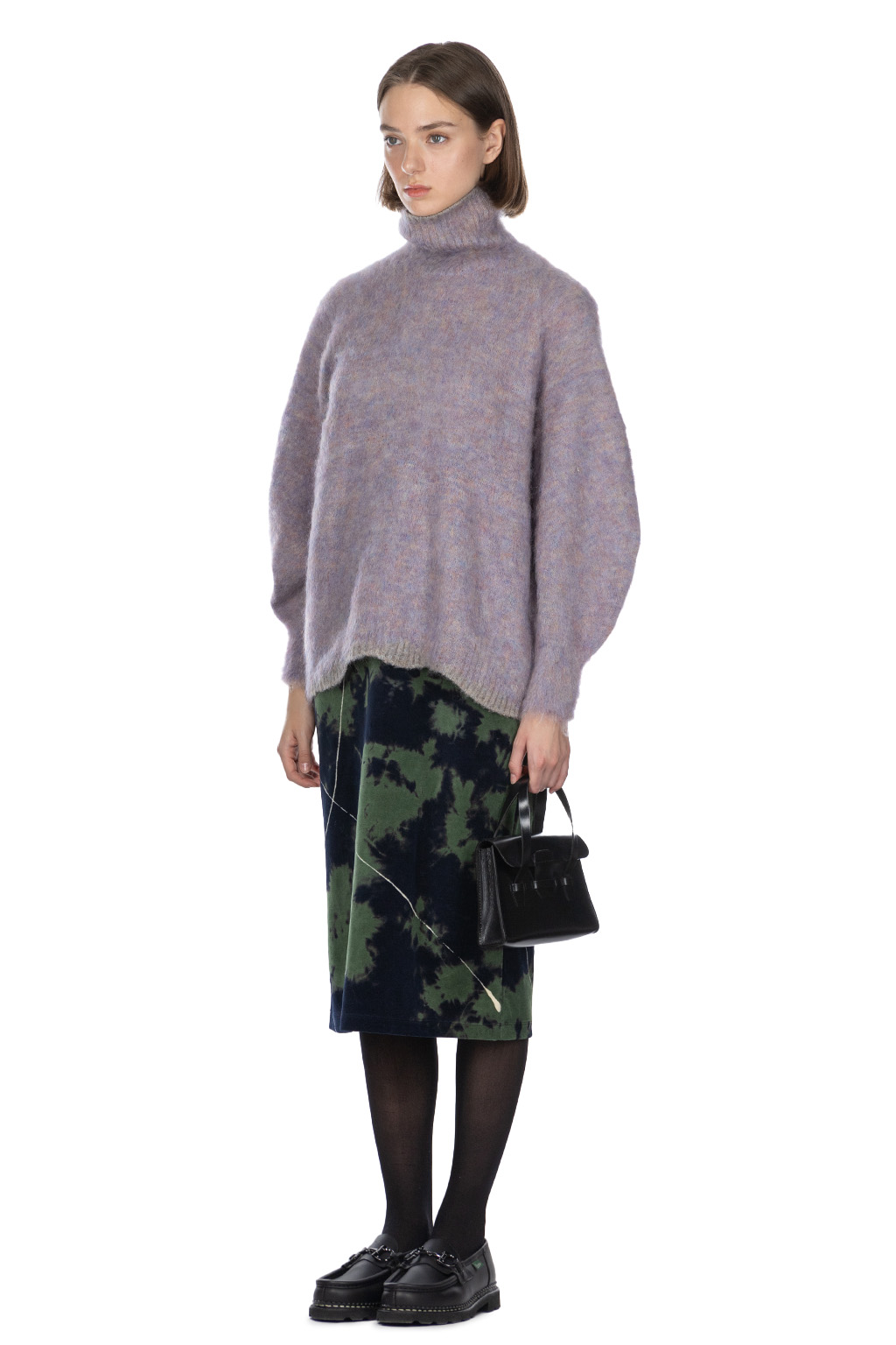 Mame Kurogouchi - Mohair Knitted High Neck Top