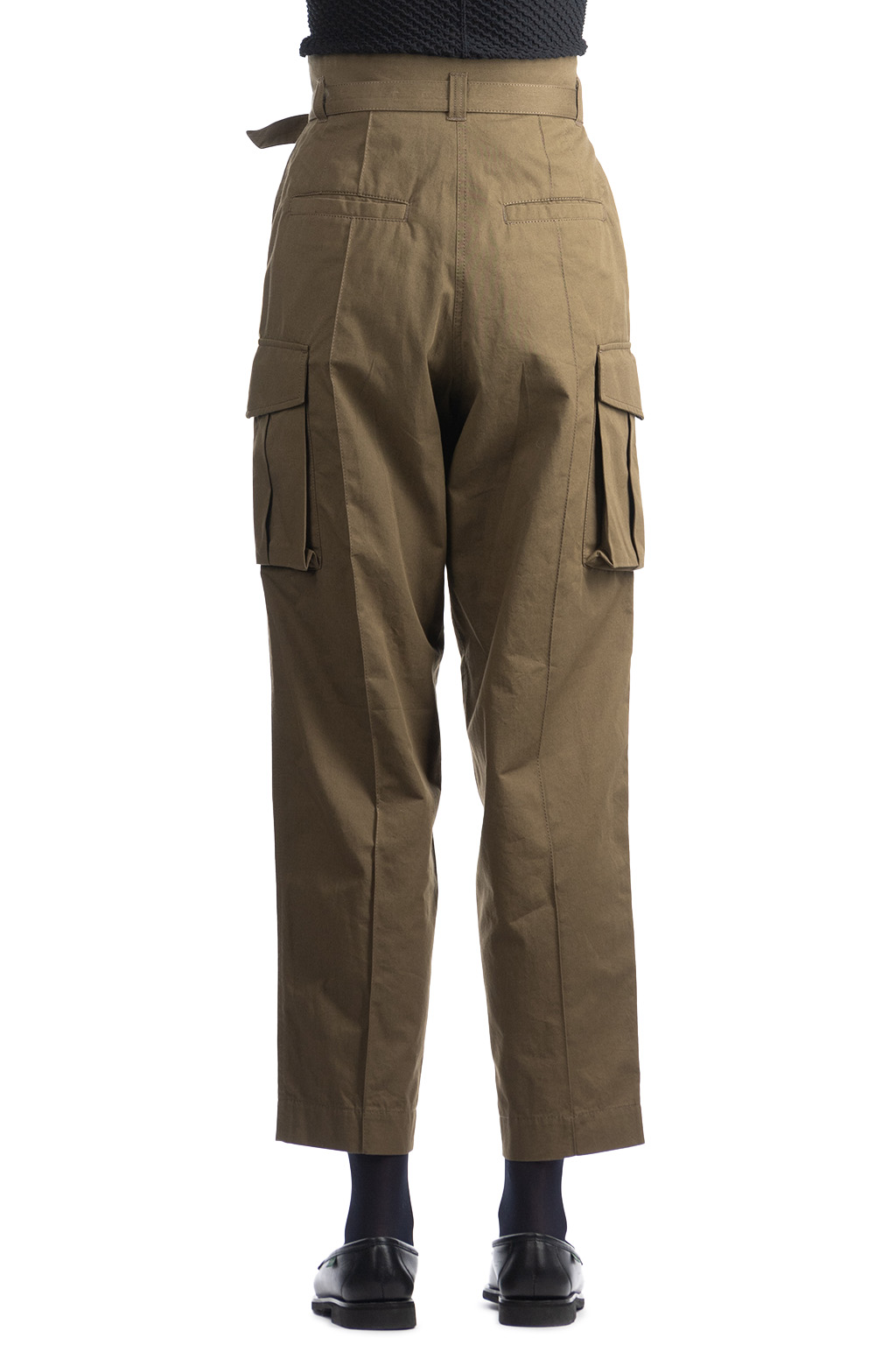 Mame Kurogouchi - Military Style Dressy Pants-Khaki