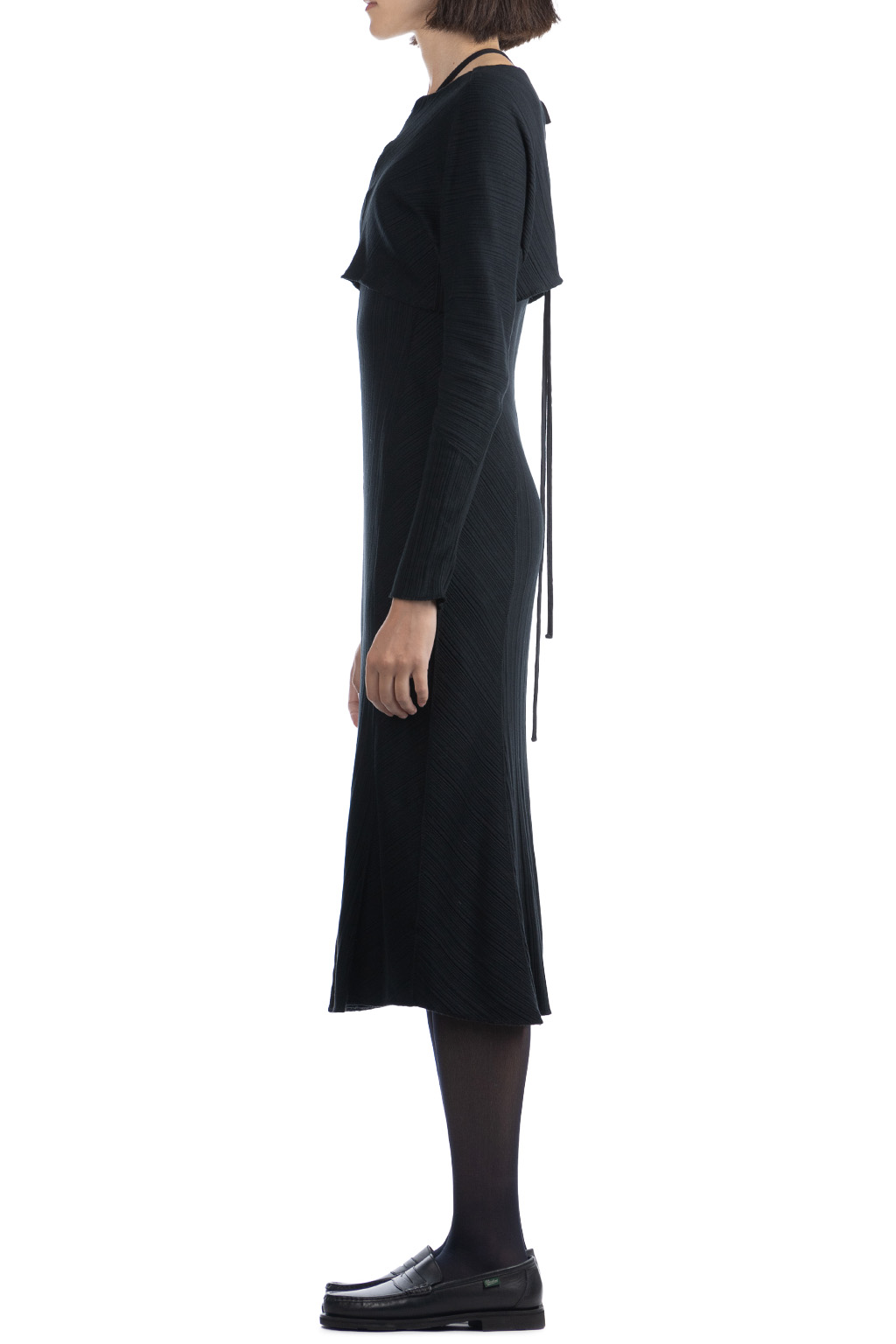 Mame Kurogouchi - Long Sleeve Dress-Black