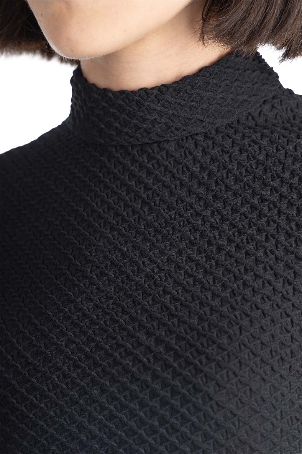 Mame Kurogouchi - Turtleneck Top-Black