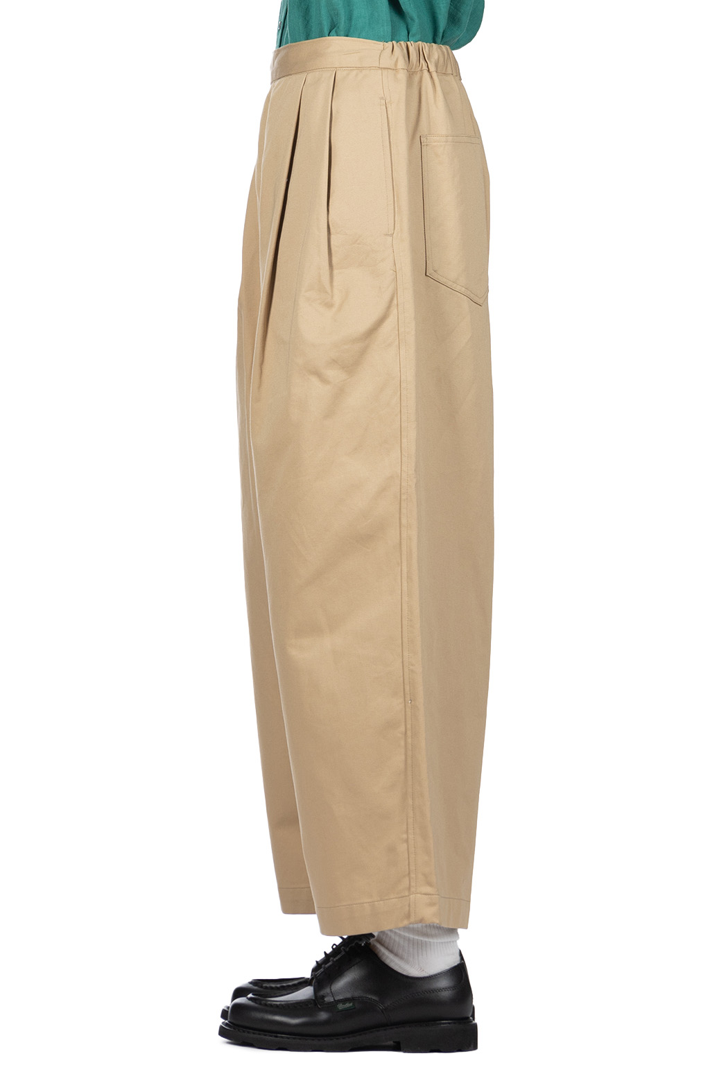 Manon - CHINO CLOTH TUCK WIDE PANTS