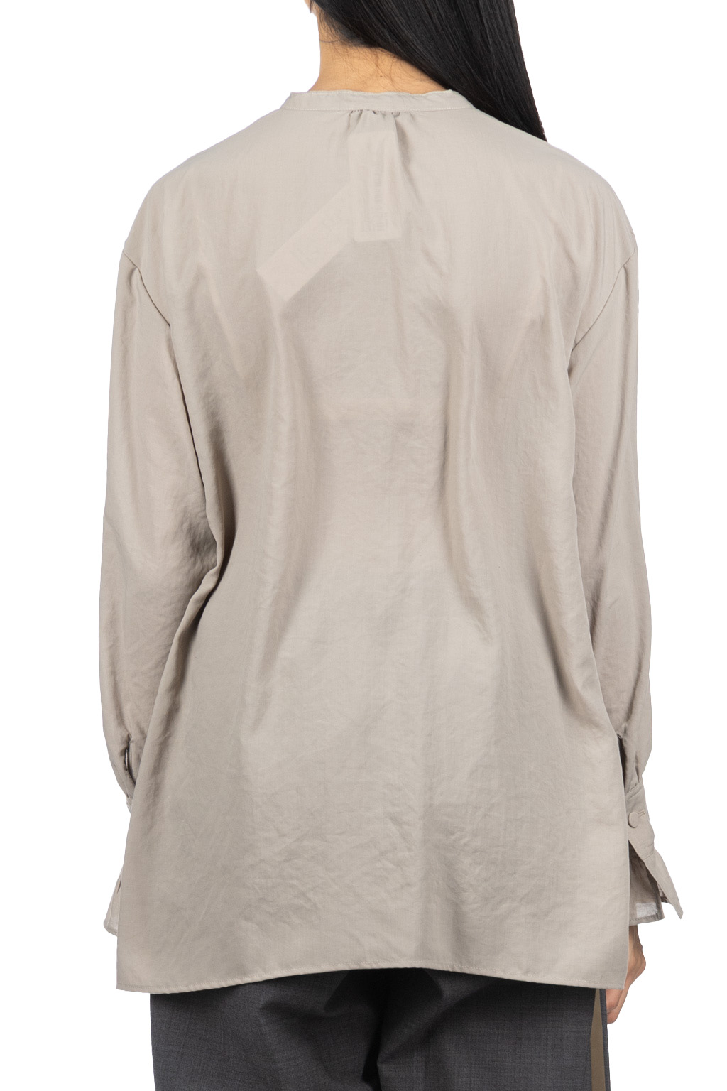 Manon - Pullover Ribbon Blouse - Grege