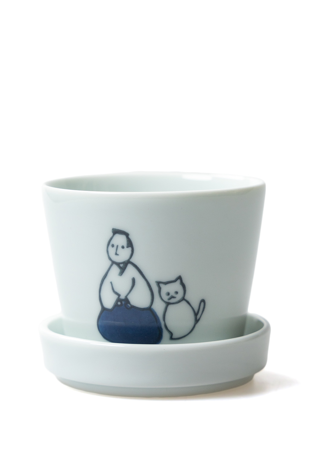 Mino Pottery - KYU-JITSU Cup & Plate Set - Samurai 